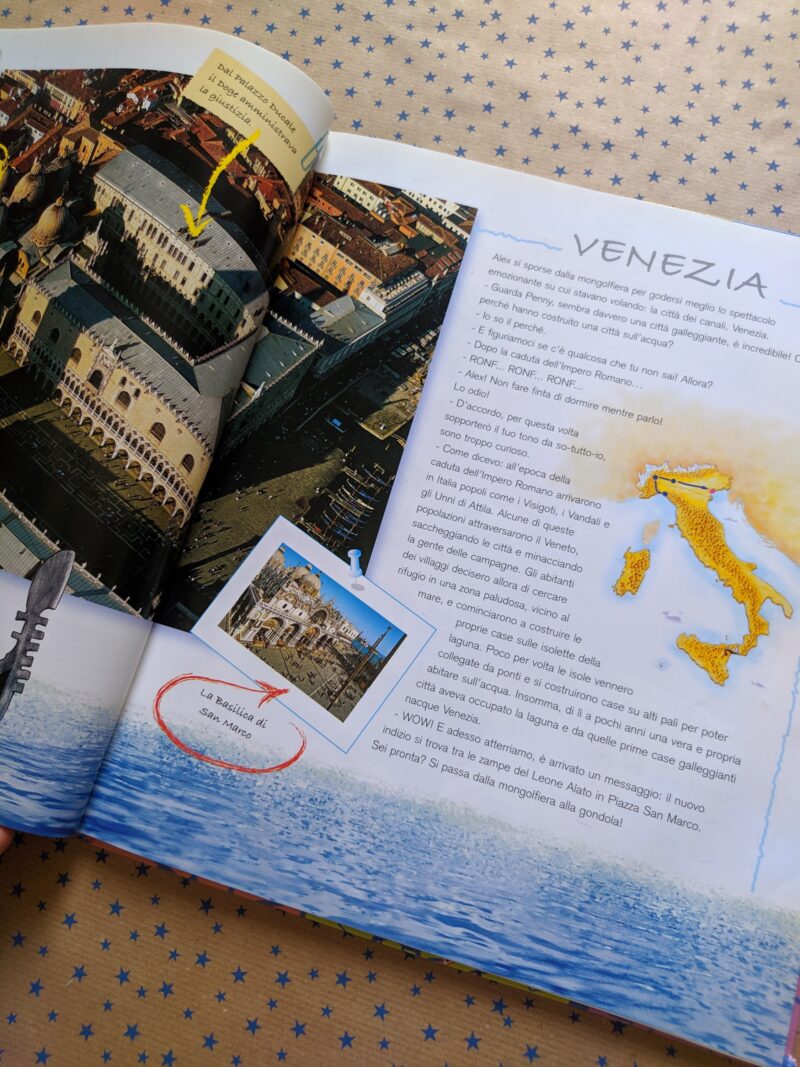 Alex e Penny in volo sull'italia