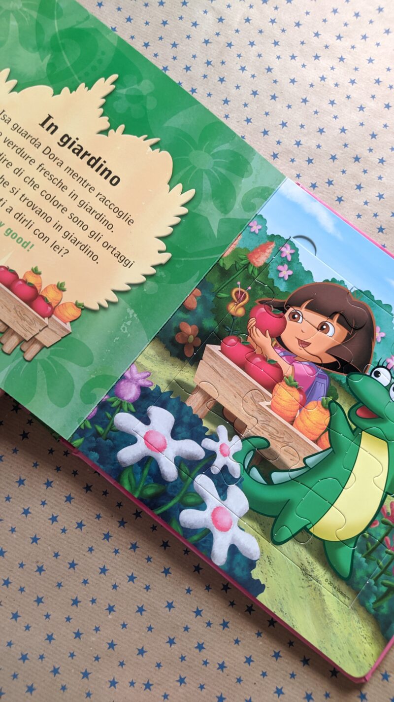 Dora l'esploratrice libro puzzle