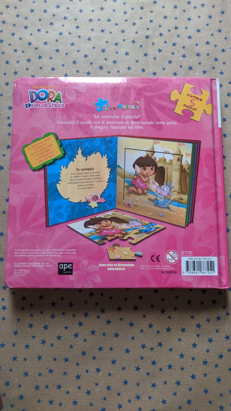 Dora l'esploratrice libro puzzle
