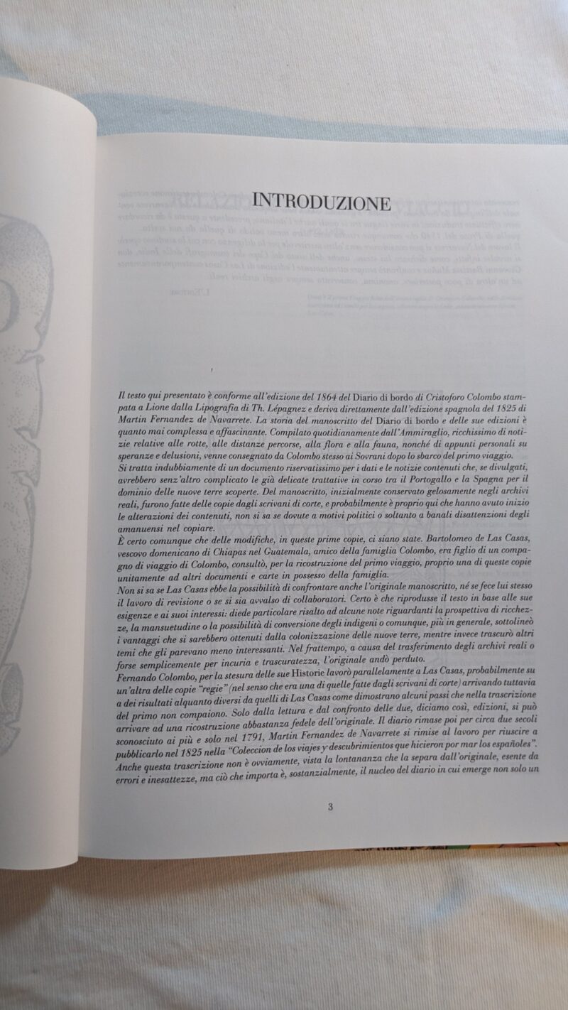 Cristoforo Colombo
Il diario del primo viaggio