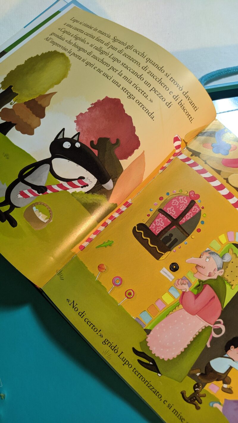 La valigetta di Lupo
Libro Il lupo che entrava nelle fiabe+puzzle+domino