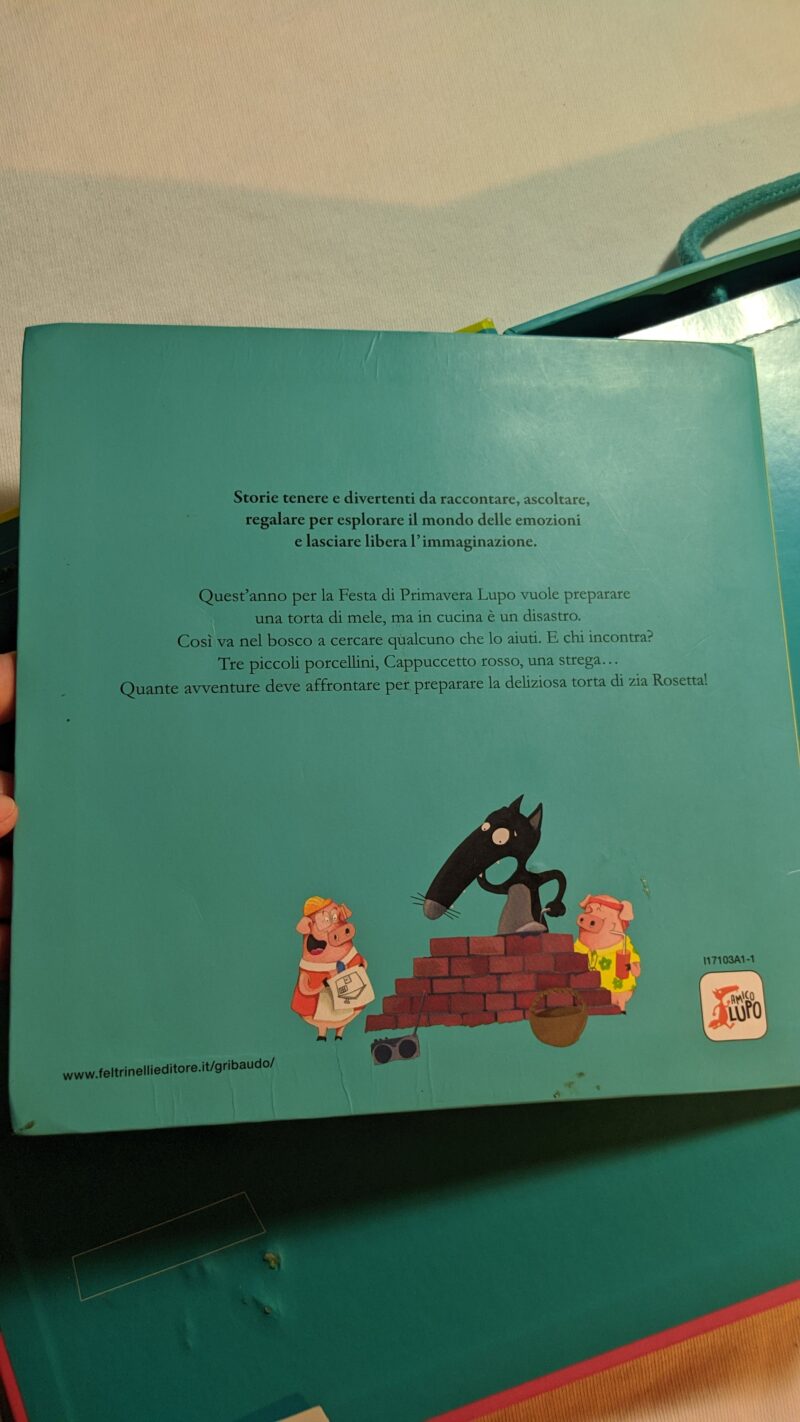 La valigetta di Lupo
Libro Il lupo che entrava nelle fiabe+puzzle+domino