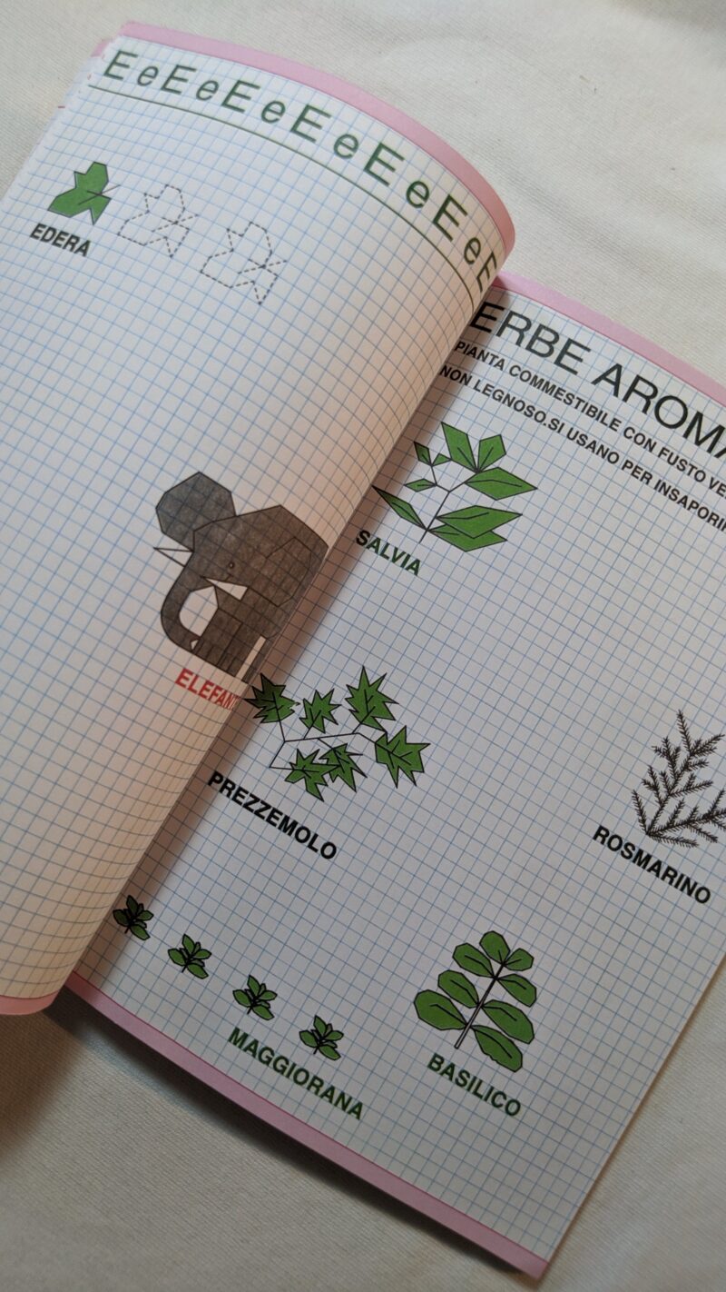 Dizionario cornicette bimba