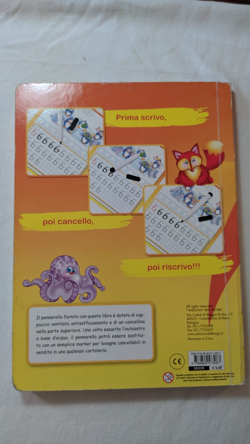 Imparo i numeri con il libro lavagna