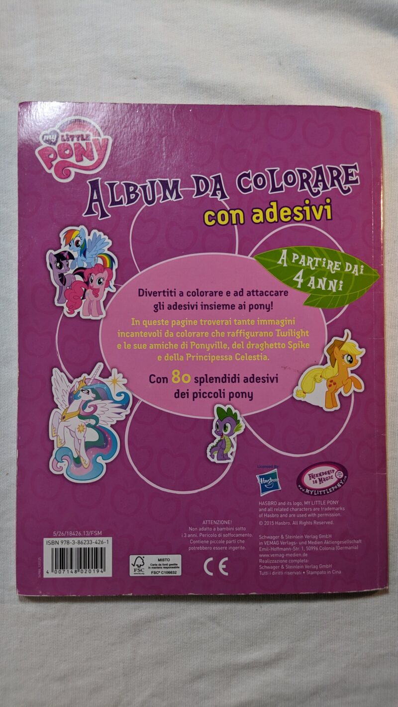 My little pony. Album da colorare con adesivi