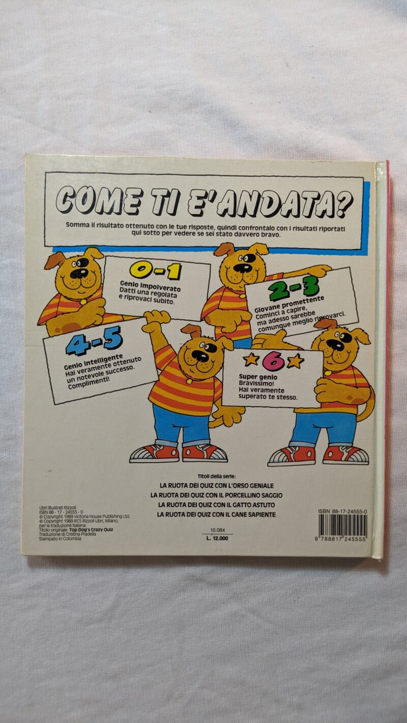 La ruota dei Quiz con il Cane Sapiente