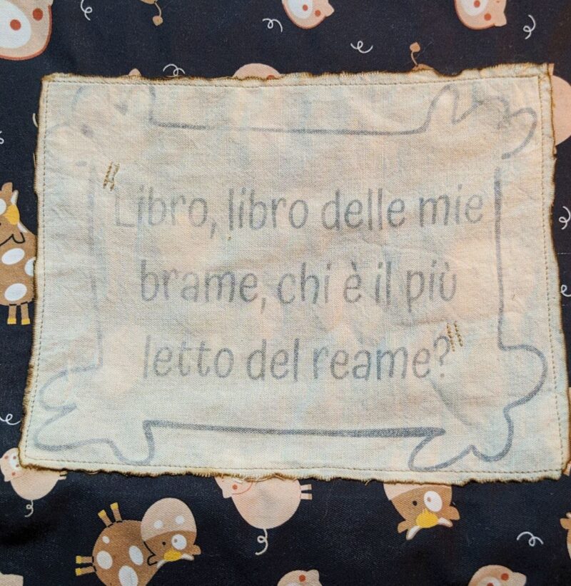 Sacca Zaino, Libro a sorpresa, Segnalibro libresco