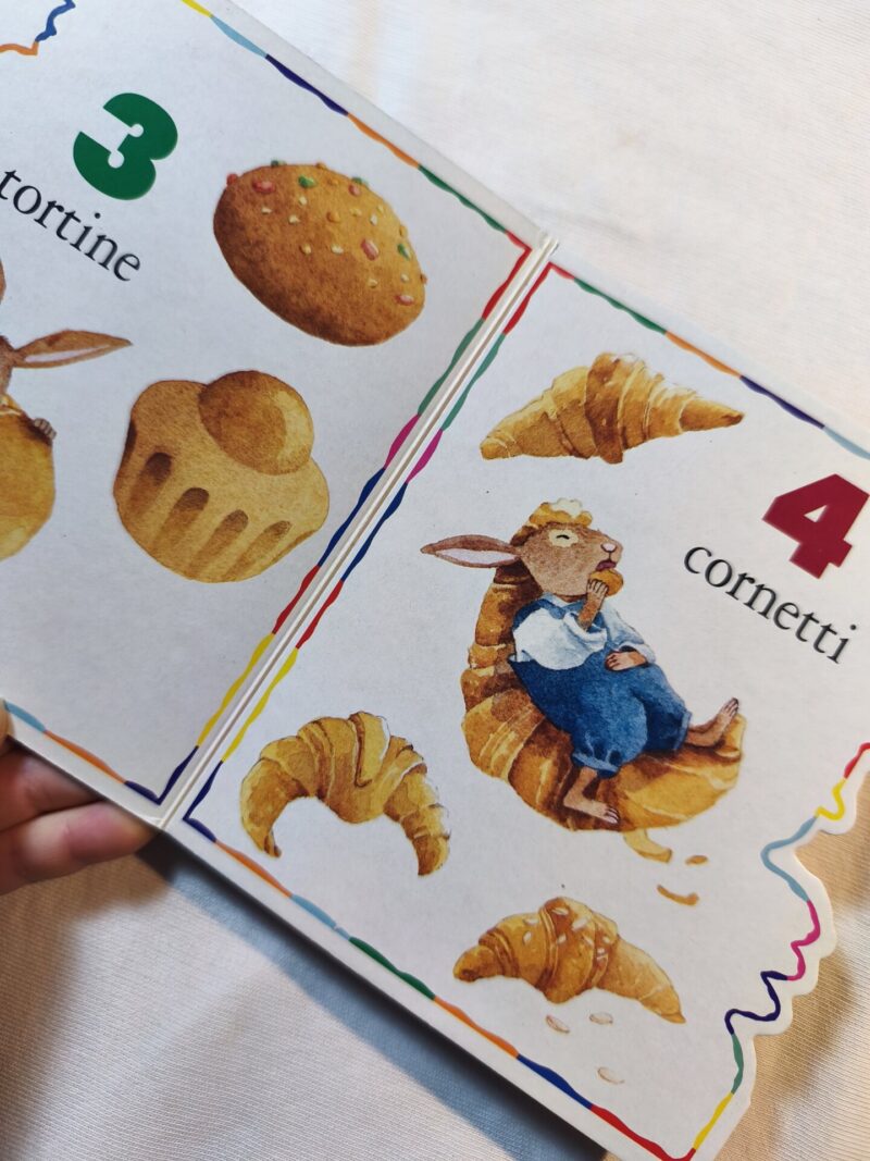 1 2 3 Coniglietto conta i suoi dolci