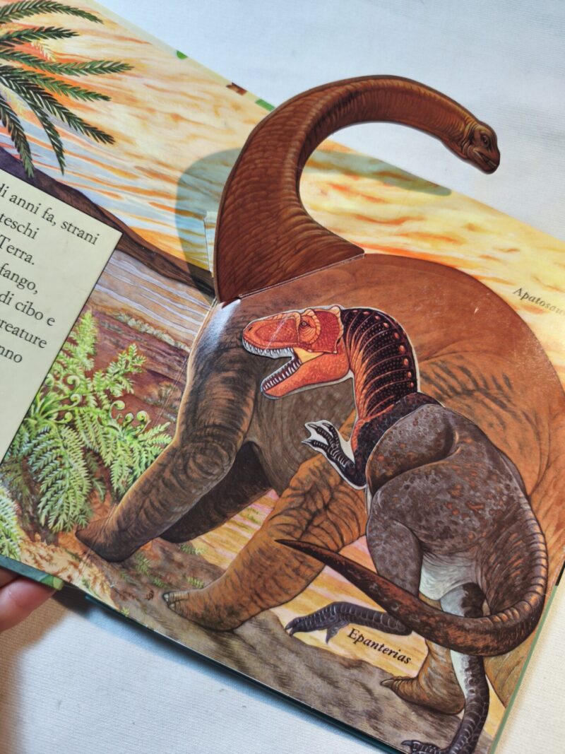 Dinosauri e brontosauri in azione